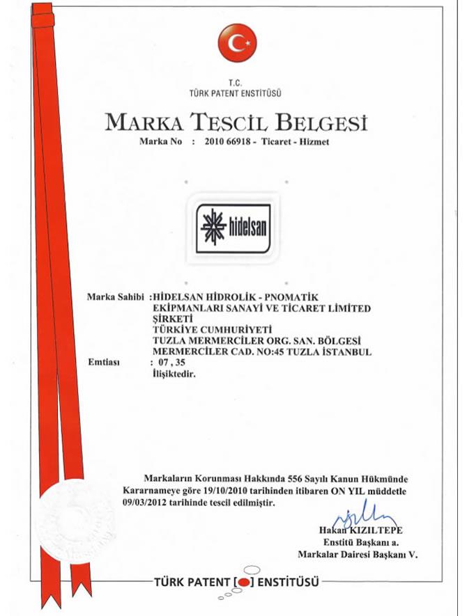 Marka Tescil Belgesi